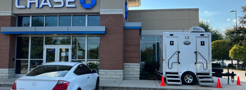 2 station restroom trailer