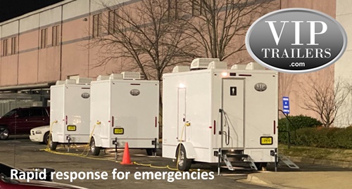 VIP Trailers restroom trailer rental rapid response